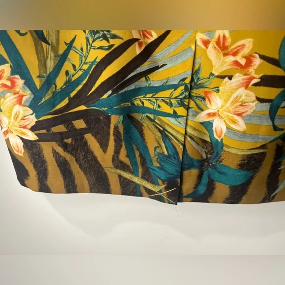 Vince Camuto Bright & Light Weight Border Print Pencil Skirt sz2 - Picture 9 of 12